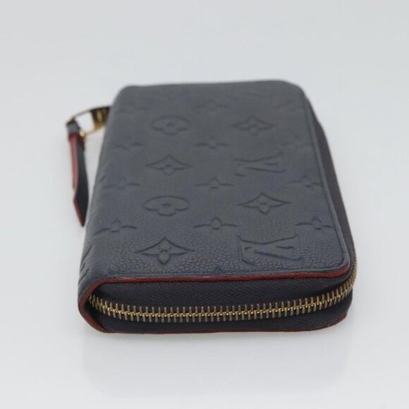LOUIS VUITTON Empreinte Zippy Wallet Navy Marine Rouge M62121 LV Auth fm4618 - Picture 13 of 16